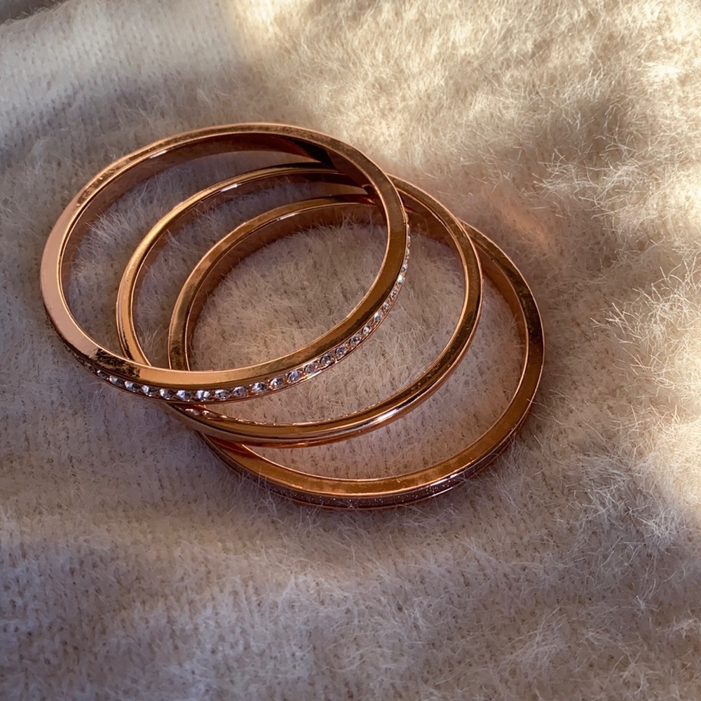 rose gold bangles